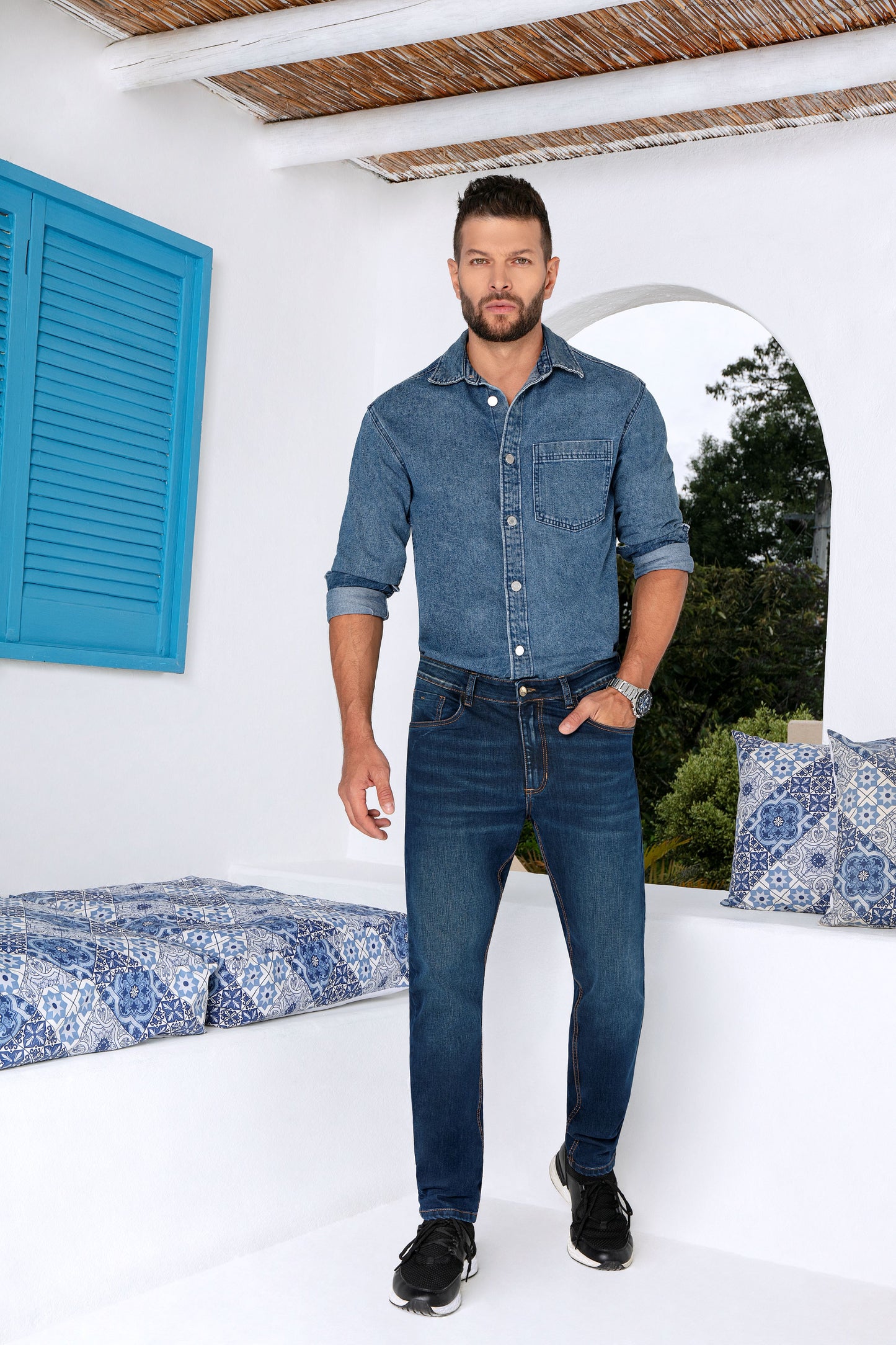 Jean Hombre Azul - Índigo Licrado Ref 1666