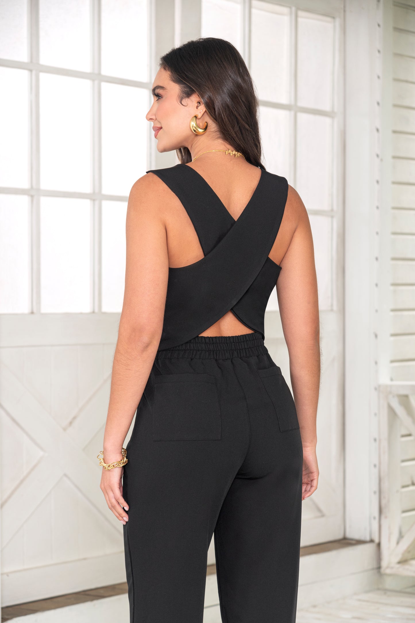 Conjunto Negro Dril Liviano Ref A-571