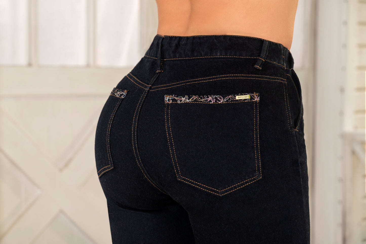 Jean Wide Leg- índigo rígido Azul Industrial Nueva Silueta Confort Ref 1920