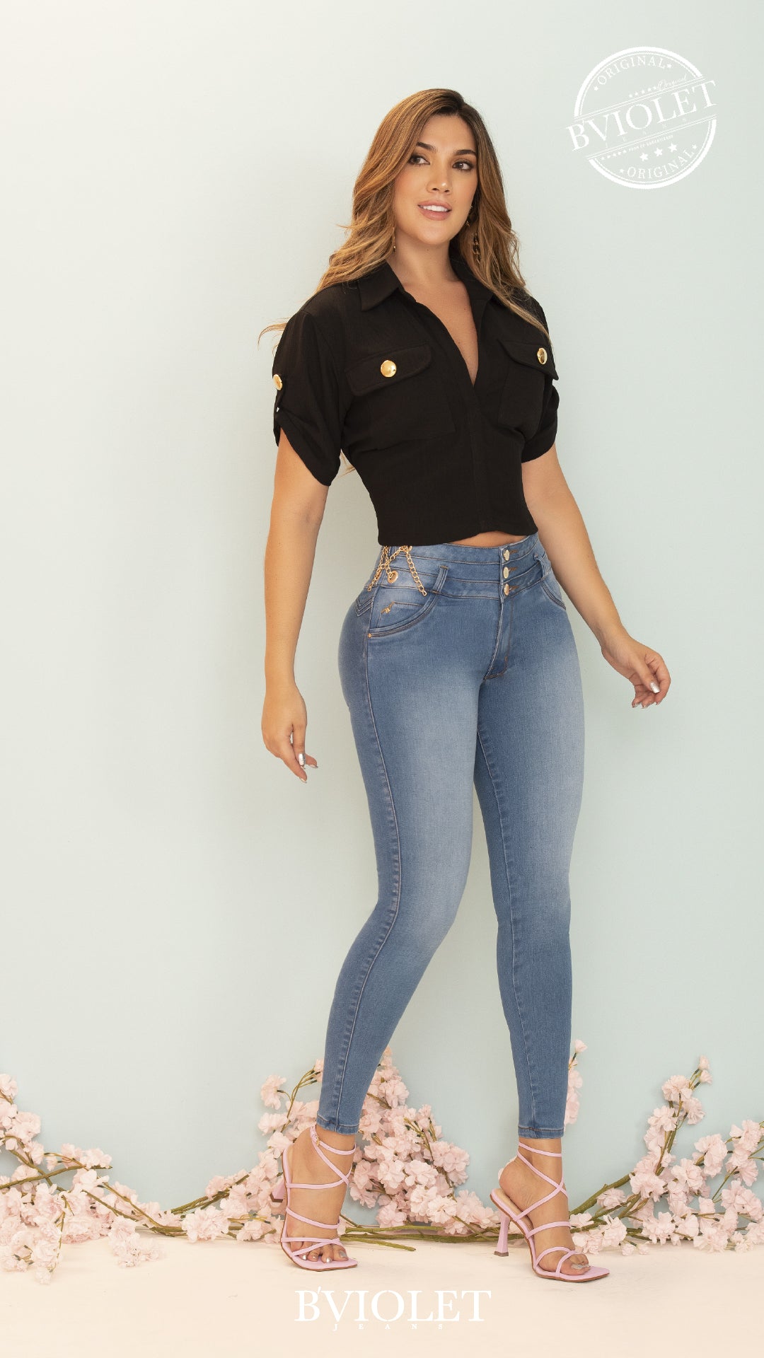 Jeans B´violet Azul Medio Ref 1500