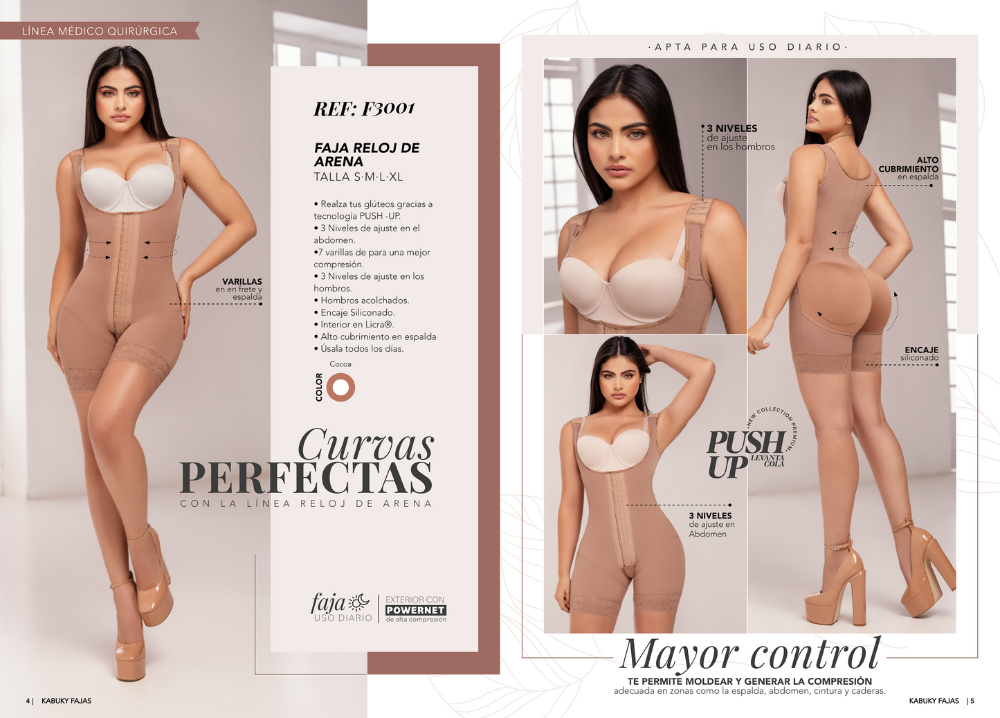 Faja Reloj De Arena Kabuky Ref 3001