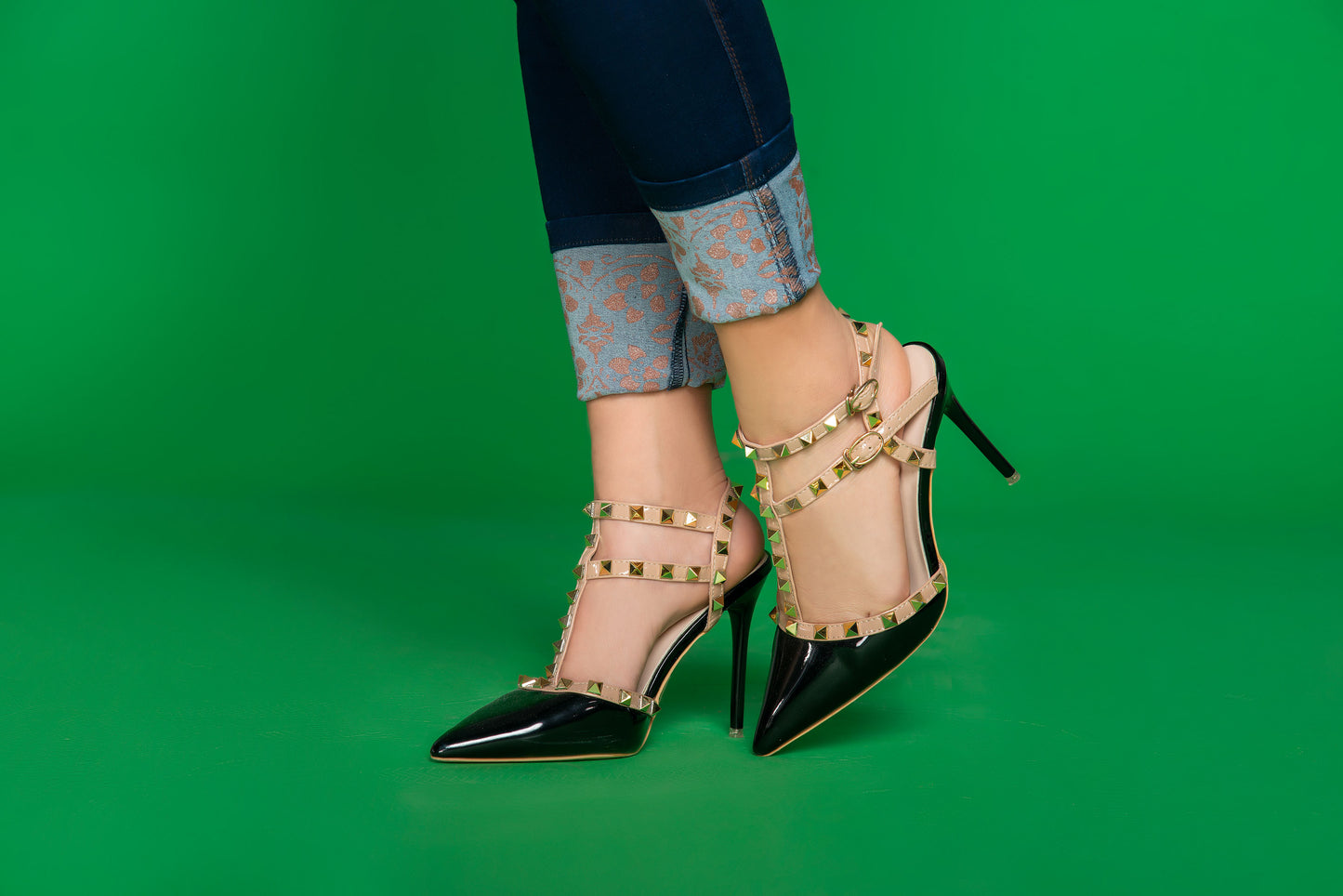 Jean Pretina Alta Control Abdomen - Bota Tubo Ref 1254