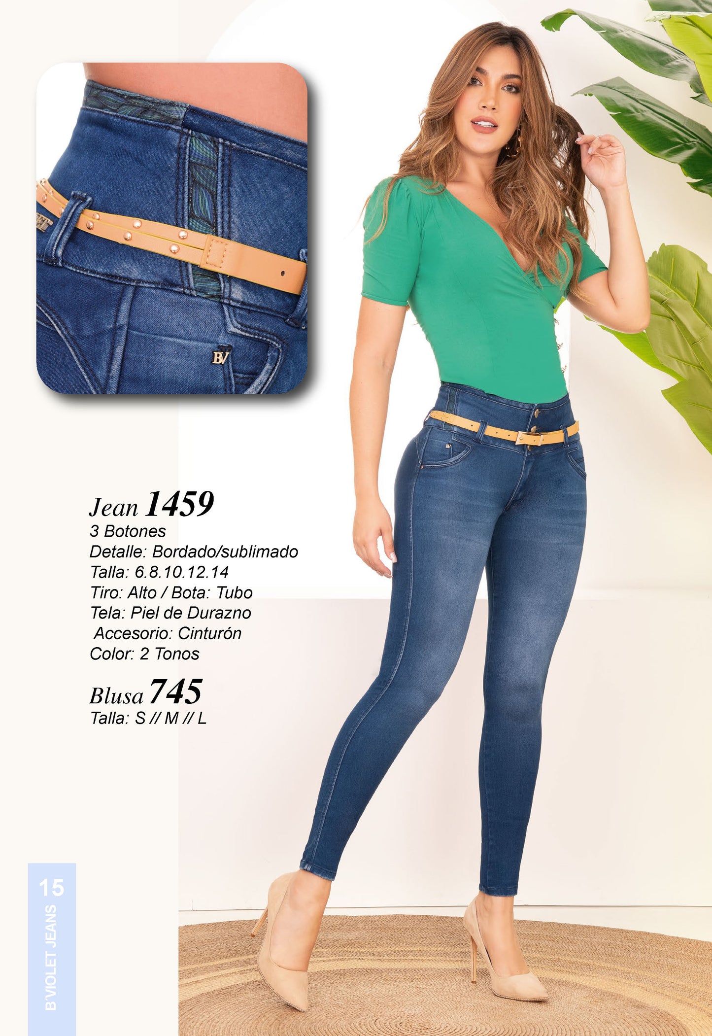 Jeans B´violet Claro Ref 1459