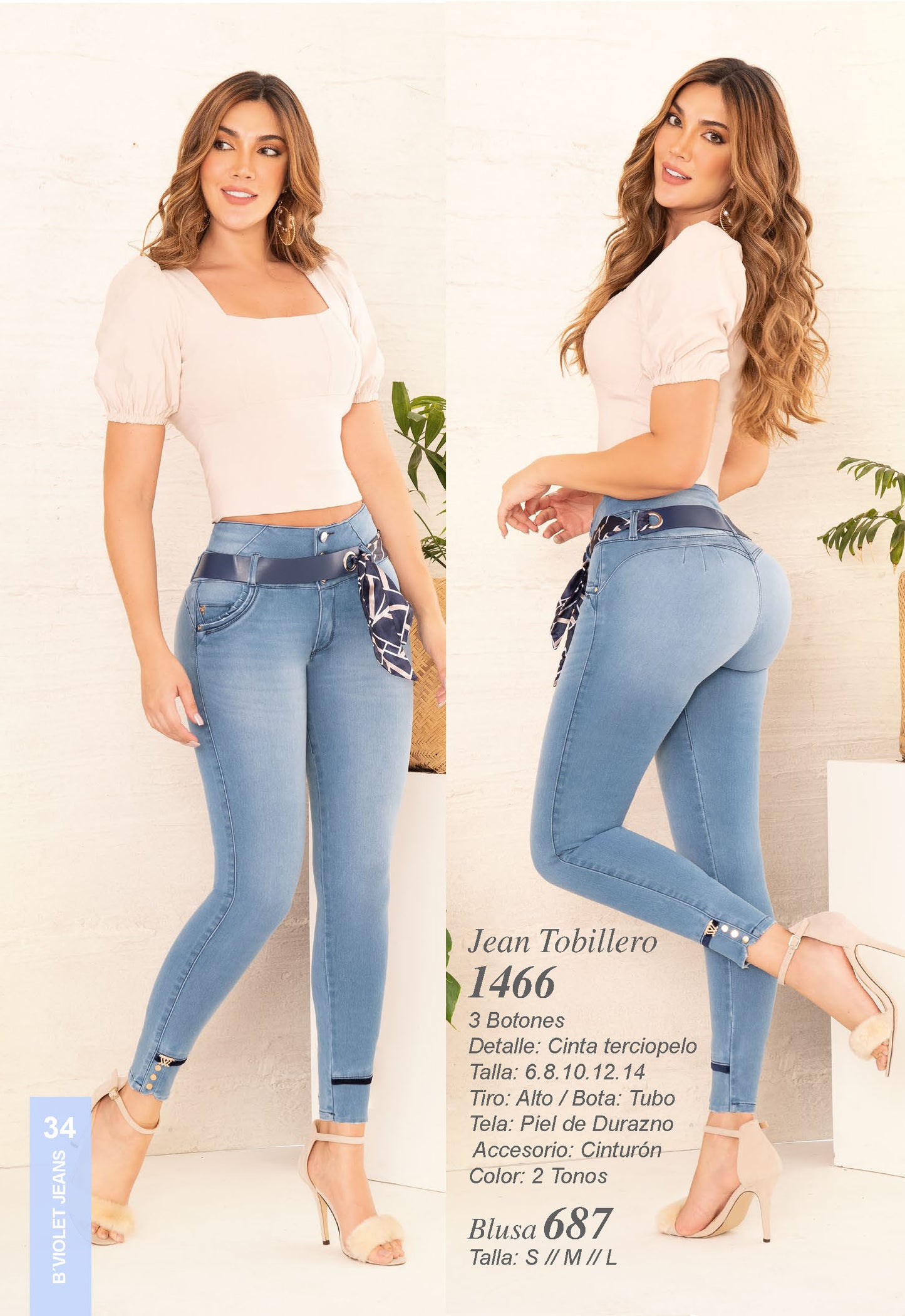 Jeans B´violet Claro Ref 1466
