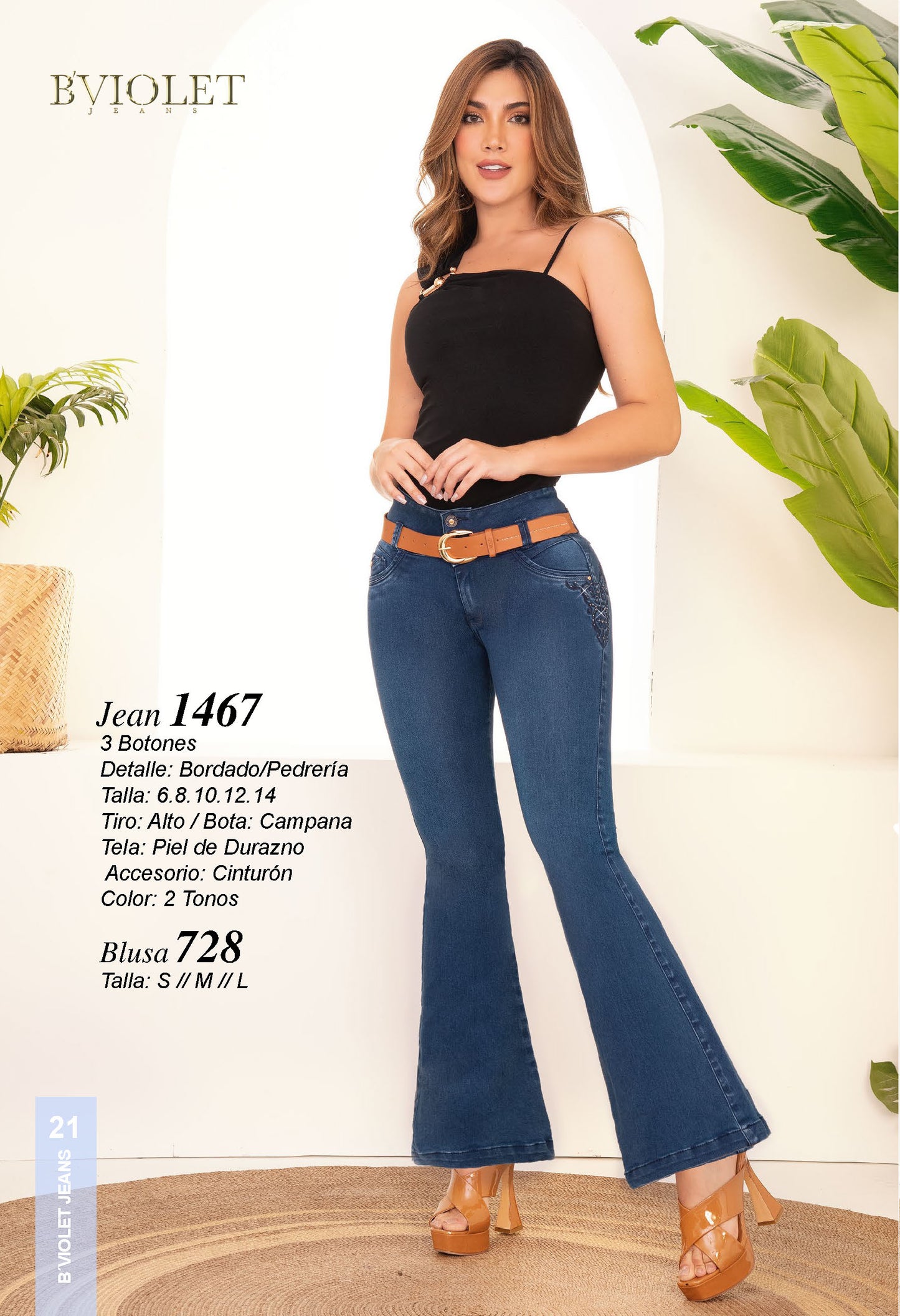 Jeans B´violet Claro Ref 1467