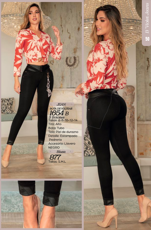 Jeans Bviolet Negro Llavero Ref 1654B