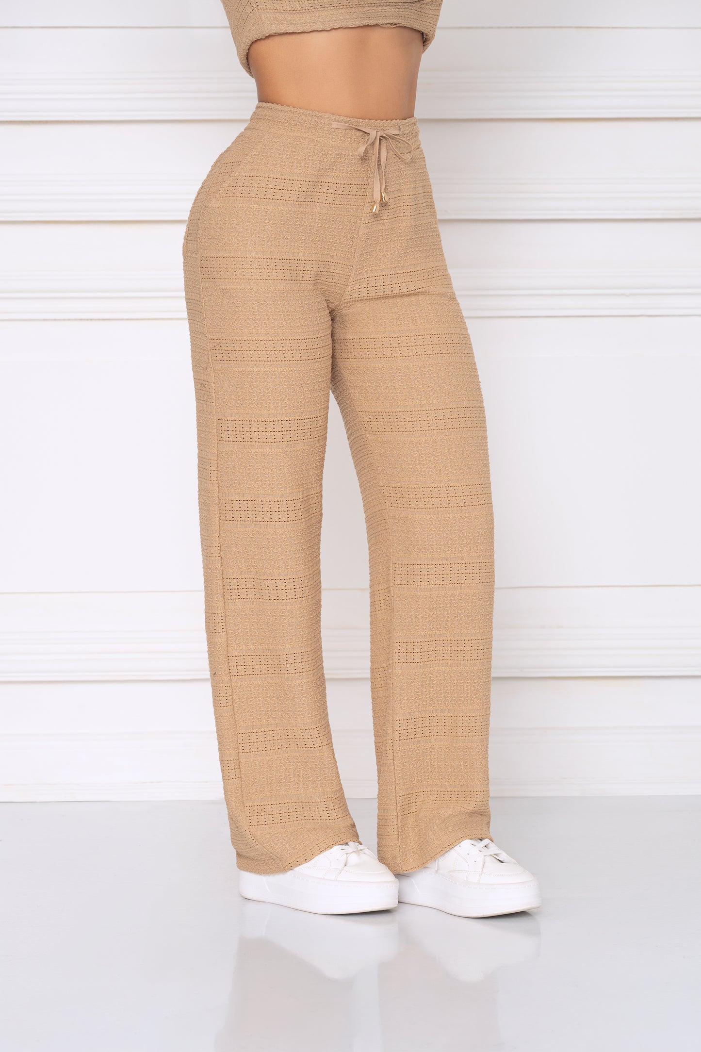 Pantalón Stech con Textura Color Arena Ref A-770