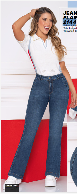 Jean  Indigo Licrado Flare unidades limitadas Ref 2144