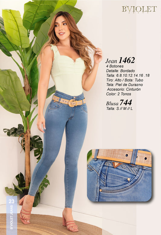 Jeans B´violet Claro  Ref 1462
